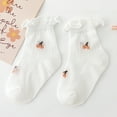 thumbnail image 2 of Cenuakty Toddler Baby Girl Frilly Socks Soft Cotton Socks Summer Thin Mesh Socks for Infants, 2 of 2