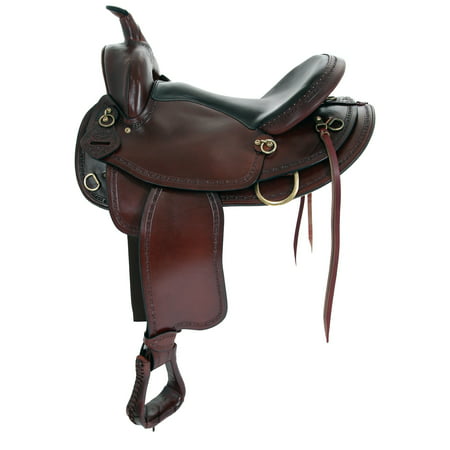 Big Horn Texas Best Hill Country Trail II Saddle 940 17inch, Rich