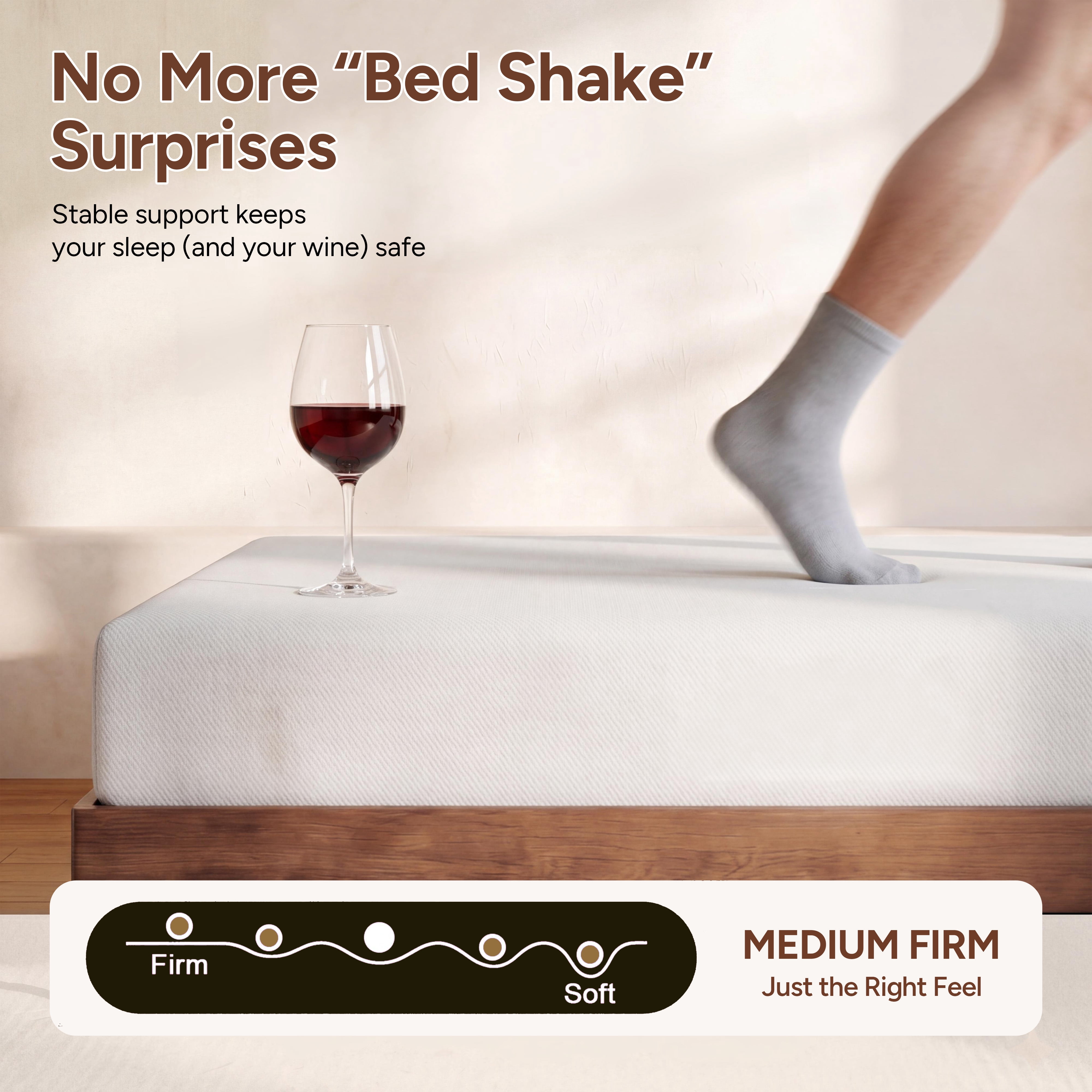Zhovac 6 inch Memory Foam Mattress,Medium Firm Full size Mattresses in a box,CertiPUR-US,Adult