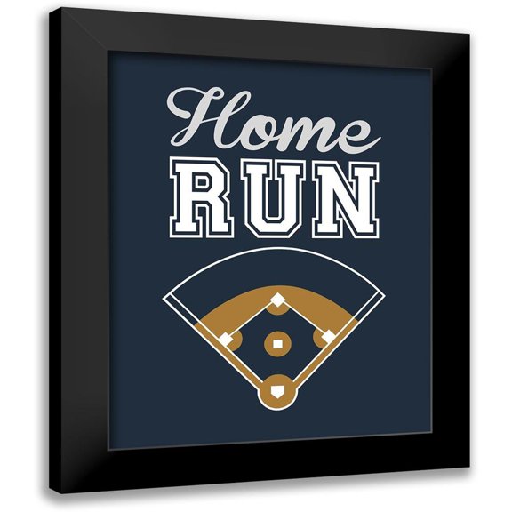 Robinson, Tamara 20x24 Black Modern Framed Museum Art Print Titled - Home Run II