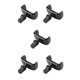 thumbnail image 1 of Bearachild Soporte para teléfono móvil de plástico para automóviles Forro de goma portátil Soporte giratorio para teléfonos de 3,5 a 6 pulgadas con Negro 5piezas, 1 of 4