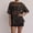 Black, variant on Women'S T Shirts Sheer Mesh Sequin Summer Top Loose Fit Casual Fashion Blouse With Hollow Out Design White L