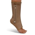 thumbnail image 2 of Zipper Compression Ankle Supports, Beige, L, 2 of 2