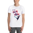 thumbnail image 3 of Men Summer CasualFlowers Graphic Print Round Neck Short Sleeve T Shirt Tee Tops Basic Vacation Wear Sizes XS-5XL, 3 of 5
