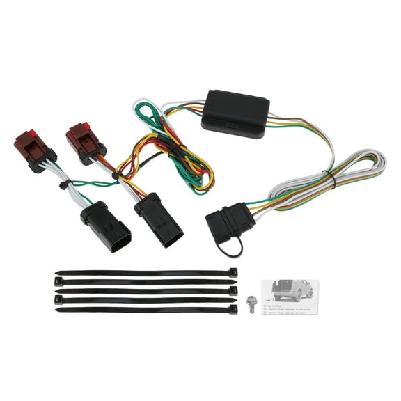 4 Pin Trailer Wiring Harness 55382 Towing Hitch Wiring Kit for Jeep Liberty 2002 2003 2004 2005 2006 2007 Connector Towing Harness Converter