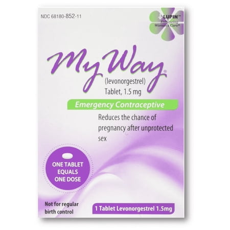 MyWay Emergency Contraceptive Pill | Compare to Compare to Plan B One-step | 1.5MG ONE TABLET | 1PK