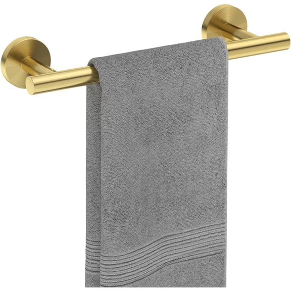 Fil-Fresh Light Gold Towel Bar, 11-Inch Wall Mounted Towel Rack, Heavy Duty Stainless Steel Towel Holder, Rustproof Bath Towel Rod for Bathroom, Home & Apartment Essentials