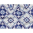 thumbnail image 5 of oneOone Rayon White Fabric Floral & Tiles Moroccan Sewing Craft Projects Fabric Prints By Meter 56 Inch Wide, 5 of 5