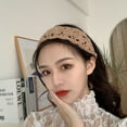 thumbnail image 3 of CoCozhu Japanese Retro Hollowed Out Handmade Crochet Bouquet Headband, Casual And Versatile, Wide Edged Lace Headband For Women's Instagram Headband, 3 of 7