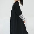 thumbnail image 5 of MUXiin Girls Abaya Long Sleeve Embroidered Open Front Cardigan Kimono Turkey Dubai Kaftan for 11-12 Years, 5 of 9