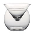thumbnail image 1 of Triangular Cocktail Glass Set with Wine Mixing Layer in Large Size, Durable Material, Elegant Design, 1 of 5