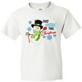 thumbnail image 3 of Inktastic Just Chillin' This Christmas Fun Snowman in Top Hat Youth T-Shirt, 3 of 5