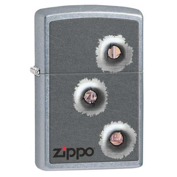 Zippo Lighter: Bullet Holes - Street Chrome 81599