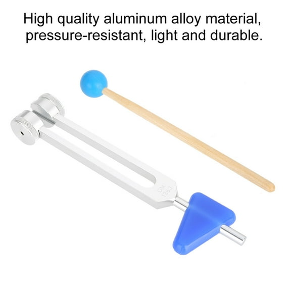 Kit de Instrumentos de Diapasón de Aleacio de Aluminio, Herramientas de Terapia de Vibracia Curicia de Sonido, 136,1 Hz