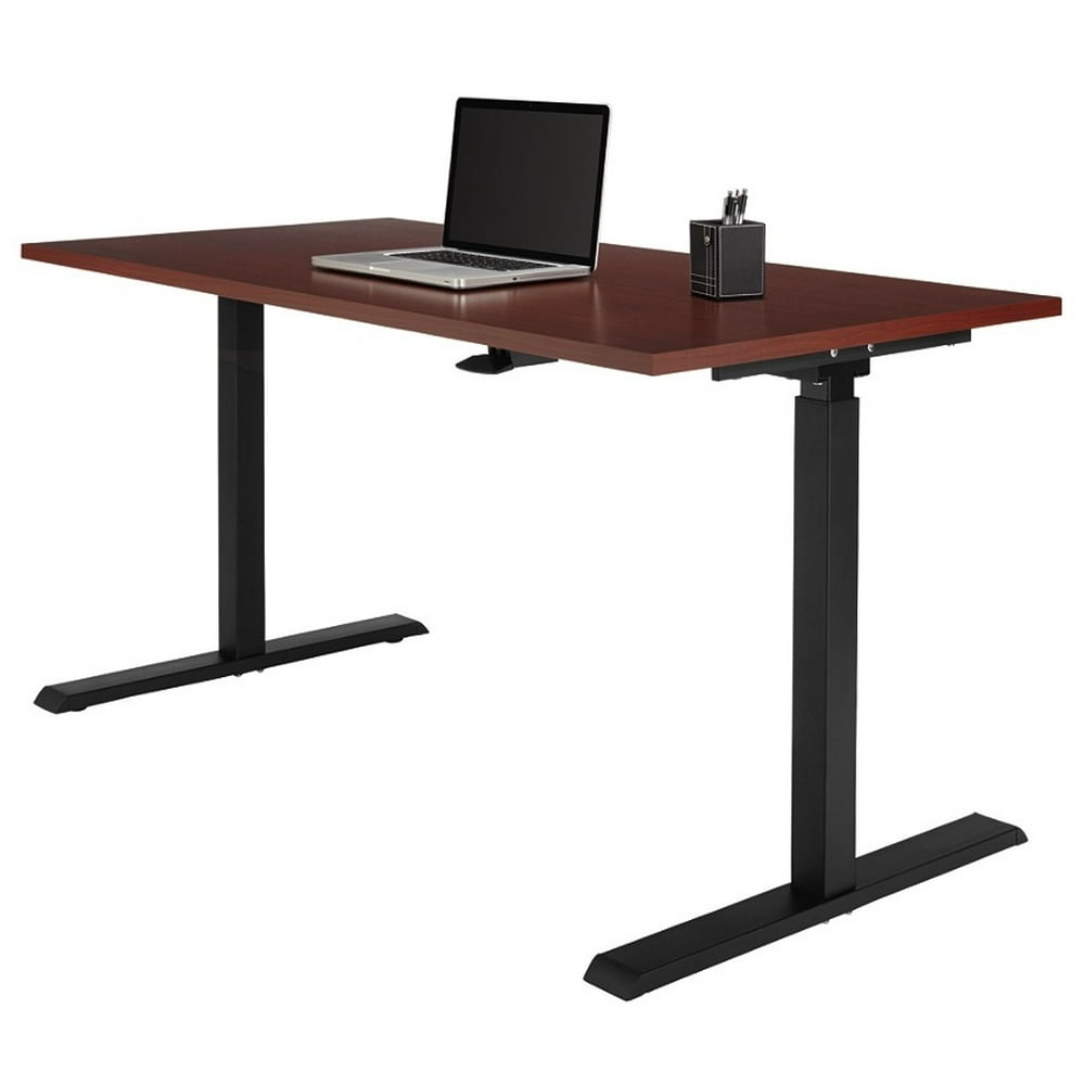 Realspace Magellan Pneumatic Stand Up HeightAdjustable Desk, Classic