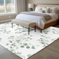 thumbnail image 4 of 5'x8' Area Rugs, Tropical Foliage Indoor Outdoor Area Rug for Living Room Bedroom, Sage Green Botanical Spring Foliage Washable Bathroom Rugs Kitchen Floor Carpet Mats Home Decor Aesthetic, 4 of 8