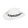thumbnail image 6 of Ccpelsie Kids Cowboy Hat for Boy and Girl Classic 2-14 Years Cowboy Cowgirl Hat with Buckle Belt White,3-15 Years, 6 of 9