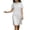 White, variant on Women's Crew Neck T-Shirt Dress, Short Sleeve Relaxed Fit Straight Cut Mini Dress, Basic Casual Slimming Dress for Everyday Wear, Spring and Summer Outfits Black L