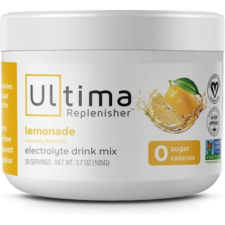 UPC 853218000627 product image for Ultima Replenisher Electrolyte Hydration Mix  Lemonade  30 Serving Canister - Su | upcitemdb.com
