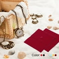 thumbnail image 6 of Uxcell Jewelry Pouches, 2Pcs Soft Velvet with Snap Button for Necklace Rings, Red(3.5x3",5x5"), 6 of 7
