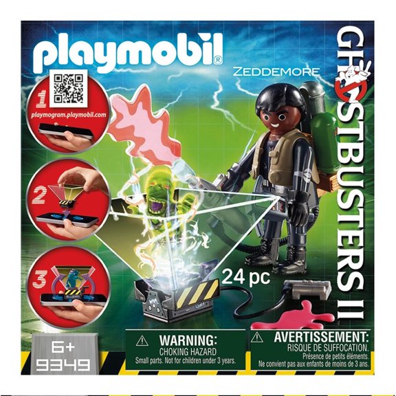 Winston Zeddemore con Fantasma Playmobil Ghostbusters 24 Piezas