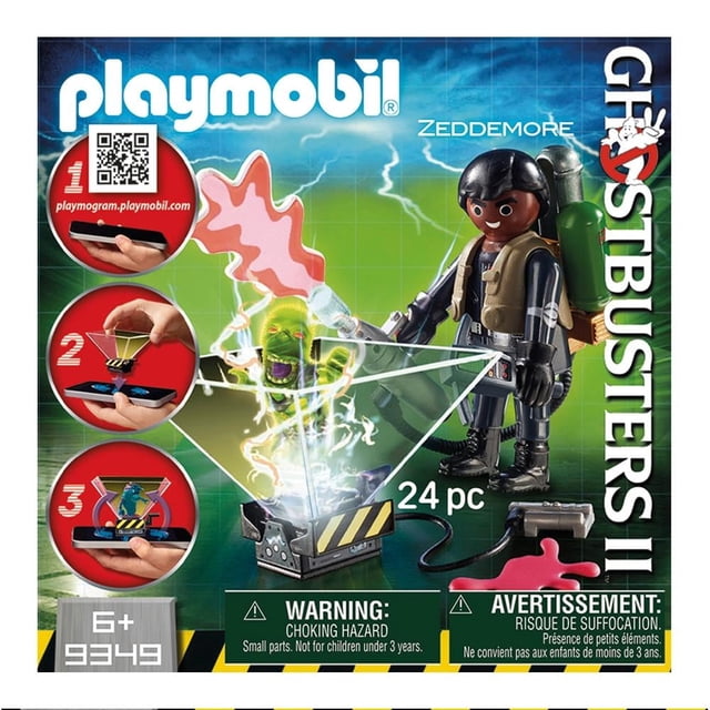 Winston Zeddemore con Fantasma Playmobil Ghostbusters 24 Piezas
