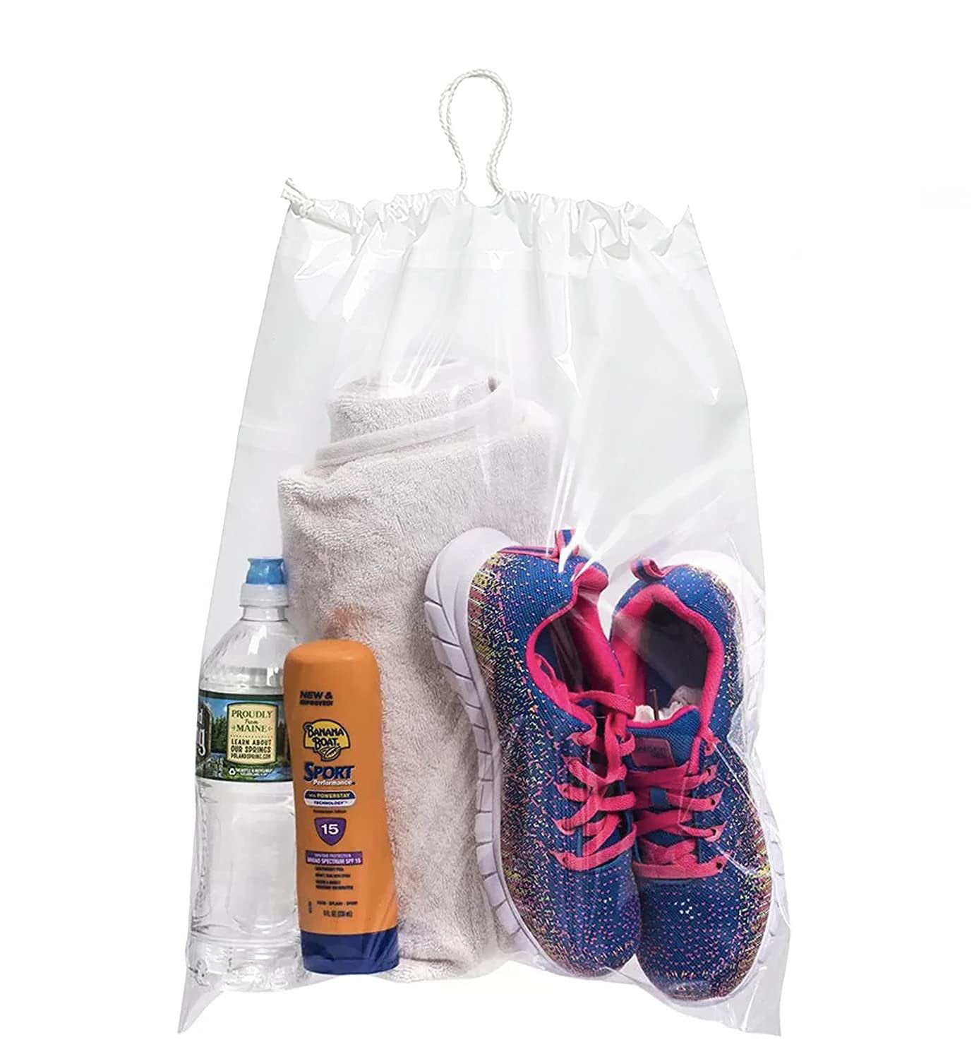 Practical Daily Shoe Bag Dust Bags 10Pcs/Set Clear Drawstring Portable