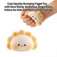 thumbnail image 4 of Cute Squishy Dumpling Squeeze Toy with Slow Rising Face, Single Piece, Yellow, for Kids and Adults Relaxation Toy, 4 of 4