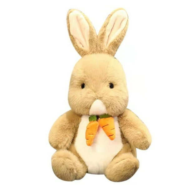 Muñeca de peluche de peluche con forma de conejito de zanahoria, 30 cm, para niños