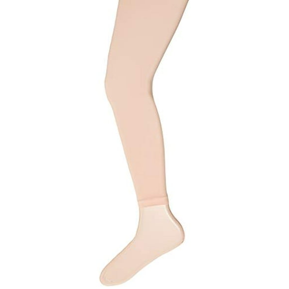 Girls' Big Footless Tight w Self Knit Waist Band, Ballet Pink, One Size