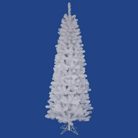Vickerman Unlit 4.5' White Salem Pencil Pine Artificial Christmas