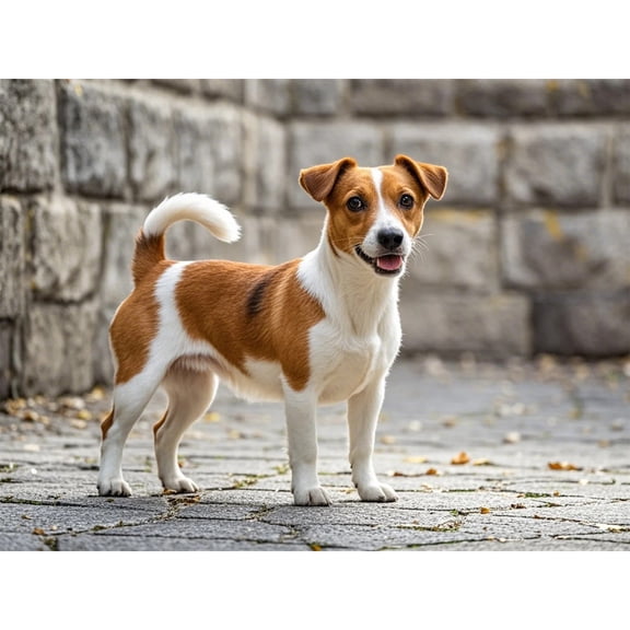 Jack Russell Terrier Diamond Painting DIY Kits 5D Diamond Art Full Round Drill Beads by Number Mosaic Handmade Arts and Crafts for Living Room Bedroom Home Wall Decor 12x16 inch / 30x40cm