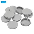 thumbnail image 3 of Uxcell Hole Plugs Plastic, Screw Bumper Hole Plug Flush Snap Type Round Hole Cover Caps for Holes Cabinet Furniture Kitchen Gray 2", 3 of 7