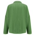 thumbnail image 6 of Daolelai Classic Pleated Textured Single Lapel Shirt for Women, 6 of 8