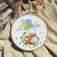 thumbnail image 5 of Blingpainting Embroidery Kit for Adults Beginners Starter Cross Stich Set with Cute Animals Pattern Stamped Embroidery Cloth Hoops Threads Needles Easy Handmade Needlepoint Kits, 5 of 6