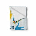 thumbnail image 2 of Autism Soft Flannel Fleece Throw Blanket, Hands Symbolizing a Learning Difference Neurological Condition Support and Hope, Cozy Plush for Indoor and Outdoor Use, 70" x 90", Multicolor, by Ambesonne, 2 of 6