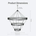 thumbnail image 7 of 3-Tier 96-Lights Extra Large Wagon Wheel Chandelier, Black Farmhouse Pendant Light for High Ceiling, Rustic Round Hanging Chandelier for Dining Room, Kitchen Island, Foyer, Entryway, 7 of 7