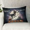 thumbnail image 2 of Happy Halloween German Shorthaired Pointer Witch Pumpkins Bats Quilt Pillowcase GSP Lover Dog Gift Throw Pillow Cover Bed Home Decor - 13012, 2 of 5