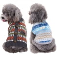 thumbnail image 3 of JANDEL Dog Sweaters New Year Holiday Hearts Pattern Dog Sweater with Leash Hole Dog Sweater, 3 of 6