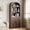 Brown, variant on Memoryfield 5 Shelf Arched Bookcase, 71.7" Tall Farmhouse Wooden Bookshelf, Open Display Storage Rack for Living Room, Home Office, White