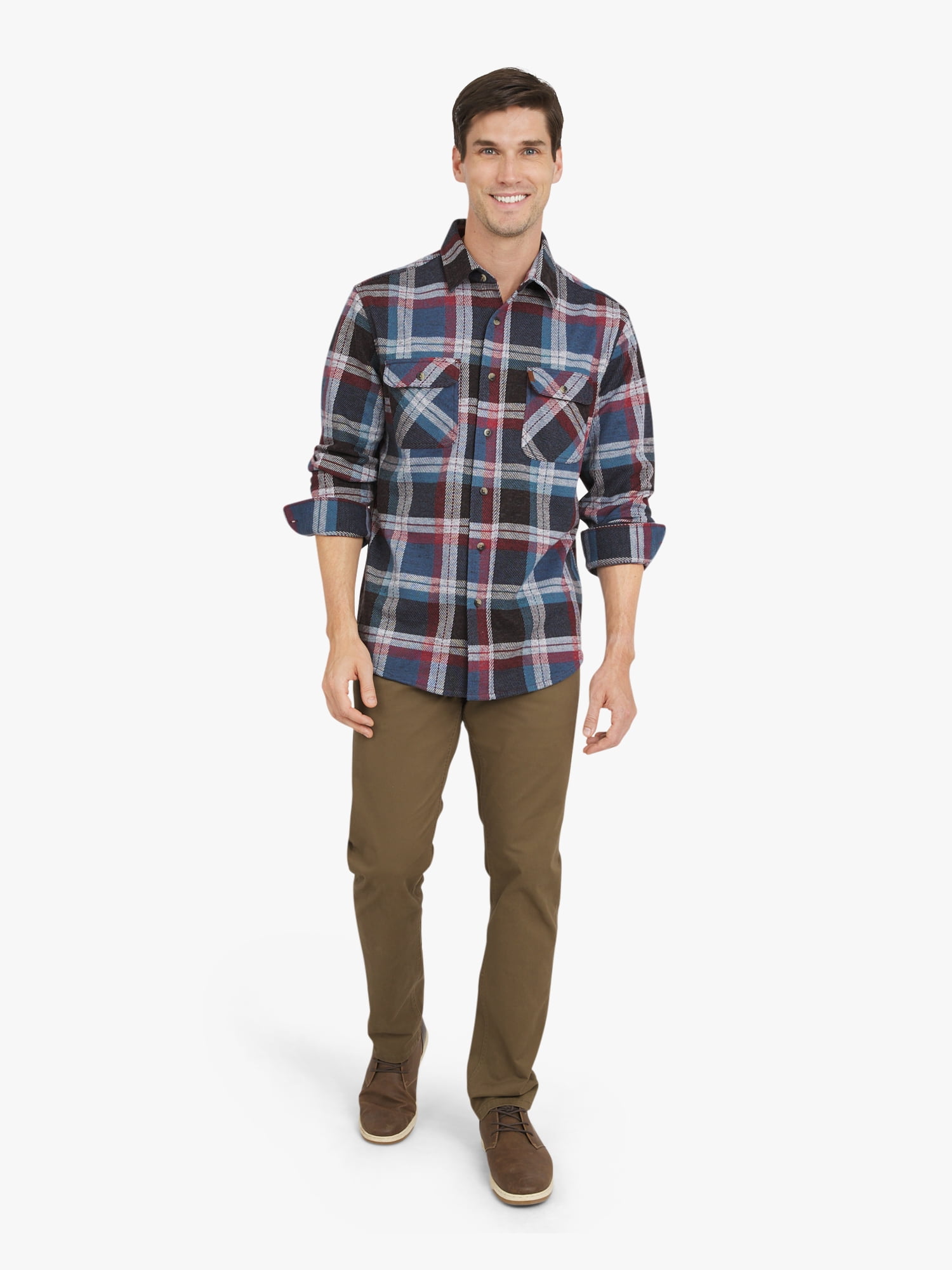 Chaps Men's & Big Men's Lakeland Flannel Shirt, Sizes S-3XL
