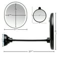 thumbnail image 2 of Ovente 8.5'' Lighted Makeup Mirror, Rechargeable Swivel Gooseneck with Attachable Suction Cup Mount, 10X Magnetic Mini Magnifier, Dimmable LED, for Bathroom, Home & Travel, USB Powered, Black MOW22B, 2 of 7