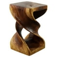 thumbnail image 3 of Strata Furniture Table d'Appoint Traditionnelle en Bois Double Tour 20x12" en Noyer, 3 of 5