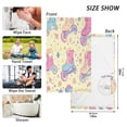 thumbnail image 6 of Yayeee 2 Pack Hand Towels for Bathroom 100% Cotton 16" x 28" Soft Absorbent Kitchen Towel, Neon Skates, 6 of 7