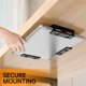 thumbnail image 3 of Under Desk Laptop Mount, Laptop Under Desk Mount 1.2 inches Tall Effective Space, Under Desk Laptop Holder Rack, 3 of 5
