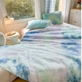 thumbnail image 6 of HBYJLZYG 150X200Cm/59.05X78.74Inches Facecloth Double Layer Blanket Blanket Cover Two Uses Winter Warm Insulated Fuzzy Blanket, Queen Sheet Set, 6 of 6