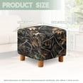 thumbnail image 3 of SCRAWLGOD Camo Forest Print Ottoman Slipcover Square Stretch Ottoman Covers for Folding Storage Stool Soft Foot Stool Cover with Elastic Bottom for Home Decor, 3 of 7
