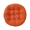 thumbnail image 3 of Cojín de asiento circular para sentarse, cojín para silla, cojín de lectura, decorativo, versátil, alfombrilla para asiento, 54,9 x 54,9 cm, para ver Naranja, 3 of 8