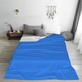 thumbnail image 5 of Pofeuu Dodgerblue Print Ultra-Soft Micro Fleece Blanket,for Bed Or Sofa,All Season Throw Blankets Flannel Blanket-40"x30", 5 of 7