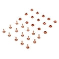 thumbnail image 4 of 100 juegos de remaches de Metal de oro rosa, remaches de cuero de Metal de alta dureza para manualidades de cuero, cinturones de 6x8mm, 4 of 14
